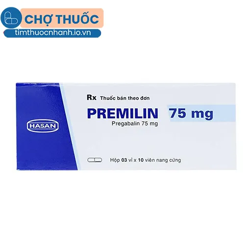 Premilin 75mg (Hộp 30 viên)