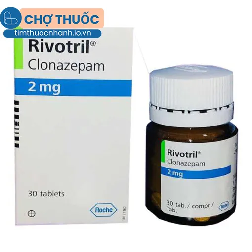 Rivotril 2mg Roche (lọ 30 viên)