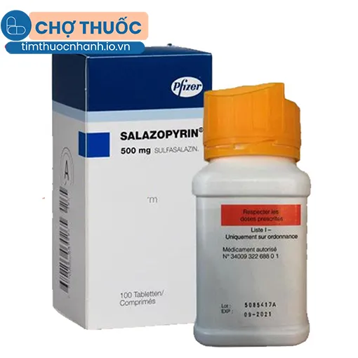 Salazopyrin 500mg (lọ)