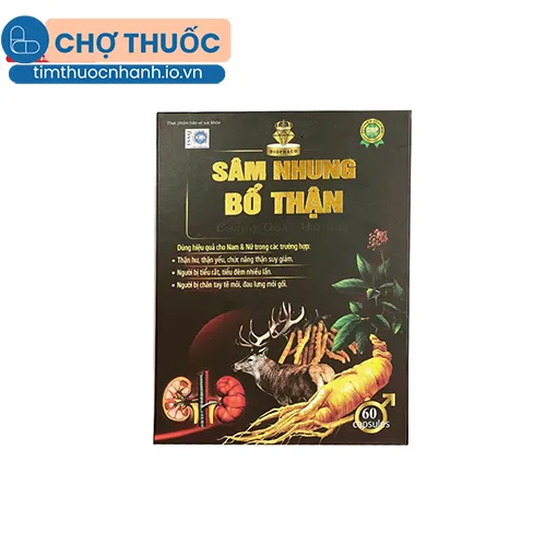 Sâm Nhung Bổ Thận Cordycep Oyster Max Gold