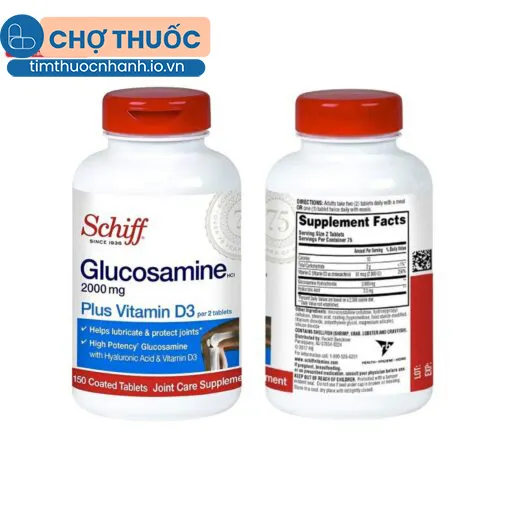 Schiff Glucosamine 2000mg Plus Vitamin D3