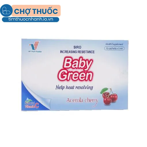 Siro Baby Green (Hộp 15 ống)