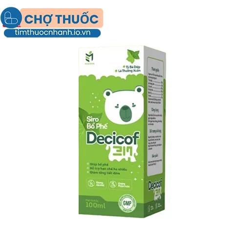 Siro bổ phế Decicof 3M