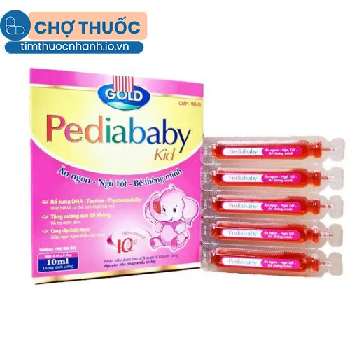 Siro Pediababy Kid Gold Ăn ngon-Ngủ tốt