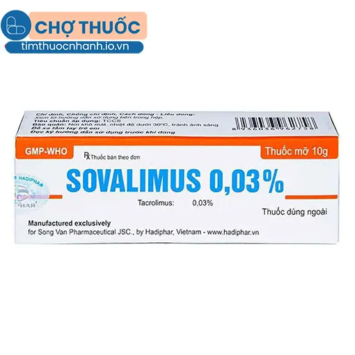 Sovalimus 0,03% 10g