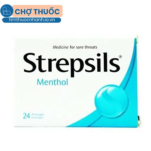 Strepsils Menthol (Hộp 24 viên)