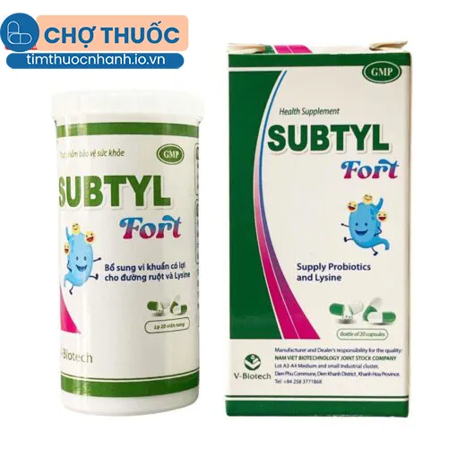 Subtyl Fort (Lọ 20 viên)