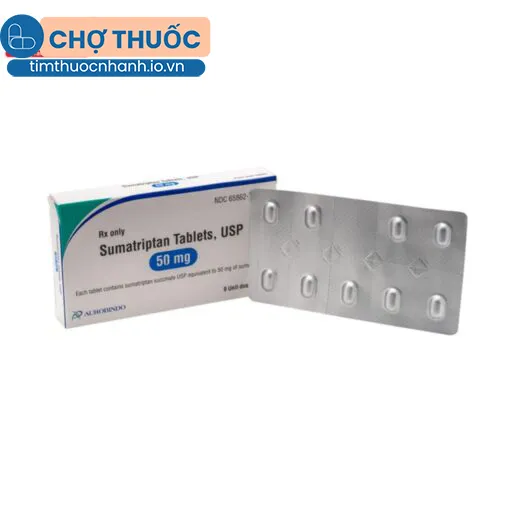 Sumatriptan Tablets USP 50mg Aurobindo