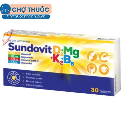 Sundovit D3 + Mg + K2 + B6