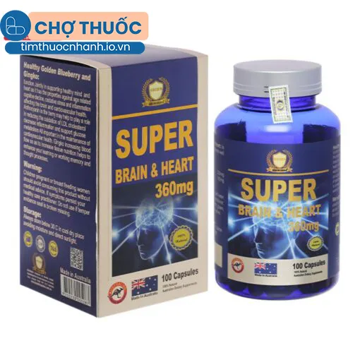 Super Brain & Heart 360mg (Hộp 100 viên)