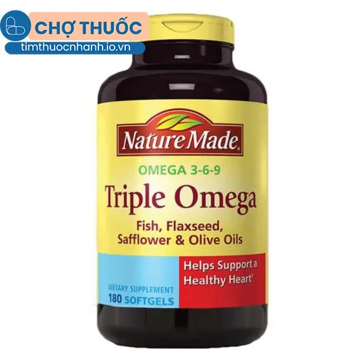 Triple Omega 3-6-9 Nature Made 180 viên