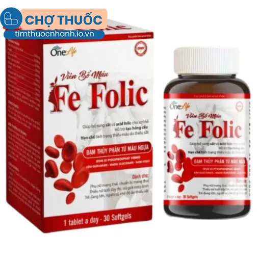 Viên Bổ Máu Fe Folic One Life