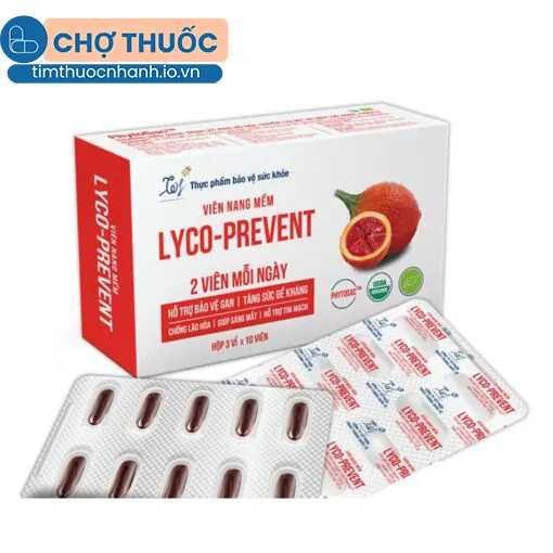 Viên nang mềm Lyco-Prevent (hộp 30 viên)