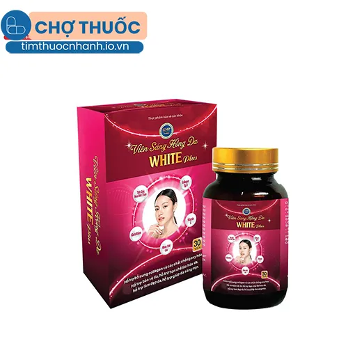 Viên sáng hồng da White Plus