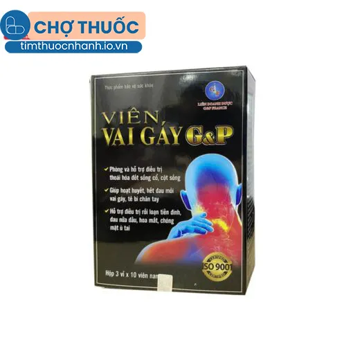 Viên Vai Gáy G&P (Đen)