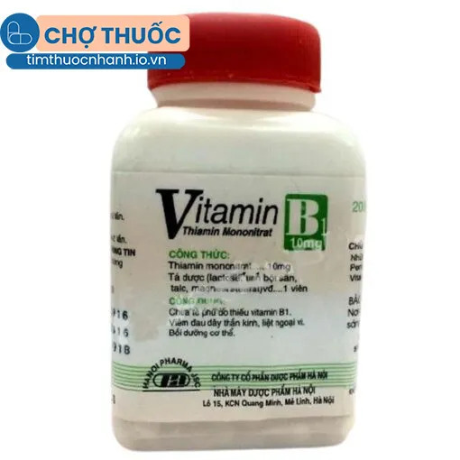 Vitamin B1 200mg dược phẩm Hà Nội (2000 viên)