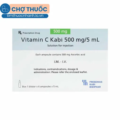 Vitamin C Kabi 500mg/5ml