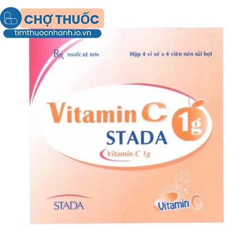 Vitamin C Stada 1g (Hộp 16 viên)