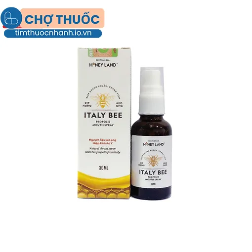 Xịt họng keo ong Honeyland Italy Bee