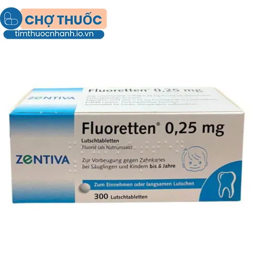Zentiva Fluoretten 0,25mg